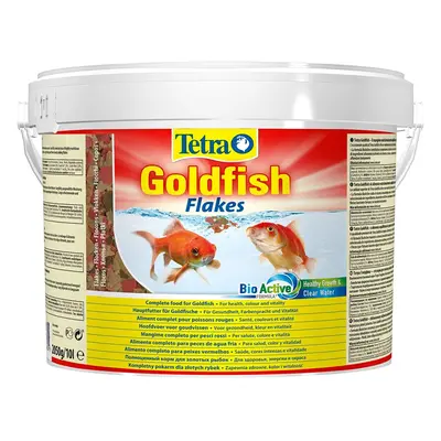 Tetra Goldfish Flake Fish Food Bucket, Complete Fish Food for All Goldfish, Litre