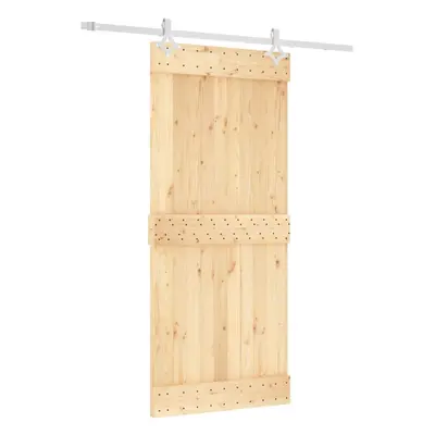 vidaXL Sliding Door with Hardware Set Interior Door Barn Door Solid Wood Pine