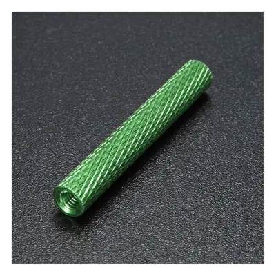 (Green) M3AS16 50Pcs M3 30mm Knurled Standoff Bolt Aluminum Alloy Anodized Spacer Multicolor