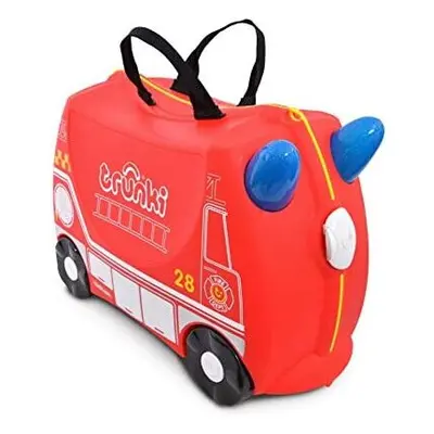 Trunki Children's Ride-On Suitcase & Kid's Hand Luggage: Frank Fire Engine (Red)