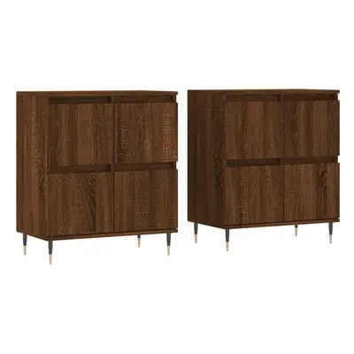 (brown oak) vidaXL Sideboards Side Cabinet Storage Cabinet pcs White Engineered Wood