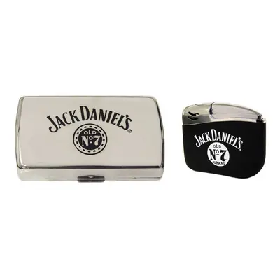 Jack Daniel's mini cigarette case and electronic gas lighter