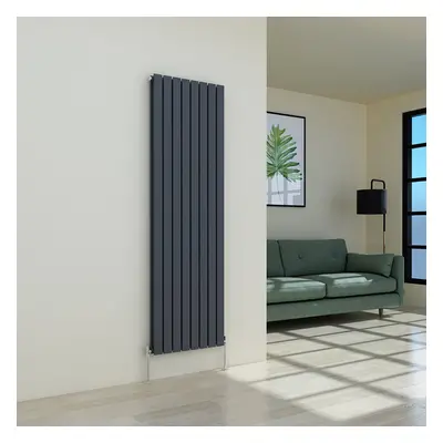 (1800 x 546mm Double, Anthracite) Flat Panel Designer Radiator