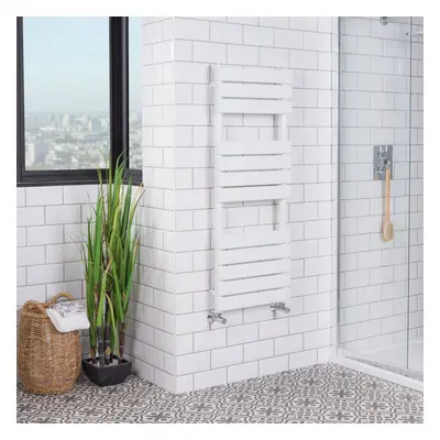 Juva x 450mm White Flat Panel Heated Towel Rail