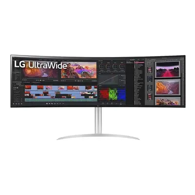 LG LED Curved-Display 49WQ95X-W - 124.46 cm (49") - x Dual Quad HD