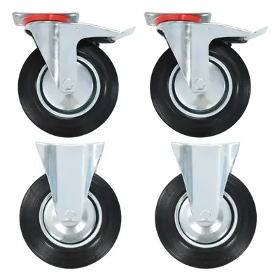 (1 pcs) vidaXL Casters Moving Wheels Trolley Accessory Furniture Caster Trolley Caster