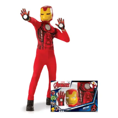 (5 to years (110-116 cm)) Iron Man Classic Set with Boy's Gloves