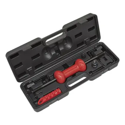 9 Piece 2kg Slide Hammer Kit - Rubber Grip Handle - Tough Storage Case