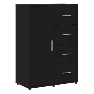 (black) vidaXL Sideboard Cupboard Side Cabinet Highboard Sonoma Oak Engineered Wood