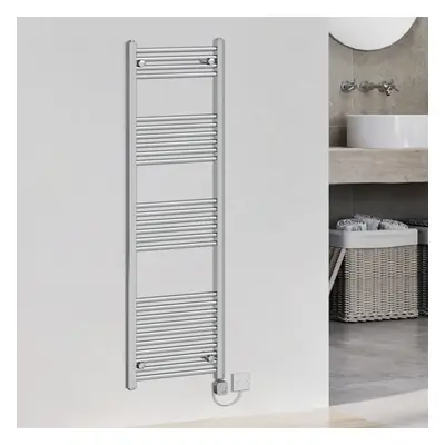 (1600x495mm, Chrome) WarmeHaus Electric Heated Towel Rail Straight Thermostatic Bathroom Towel R