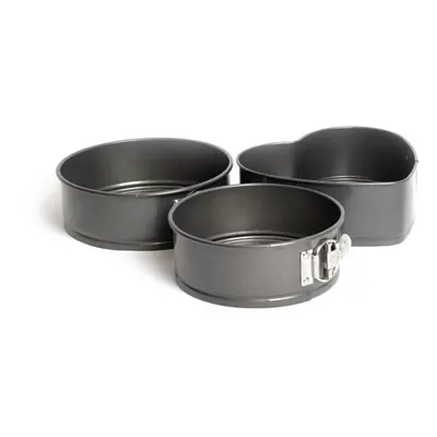 MasterClass Non-Stick Spring Form Loose Base Cake Pan Bundle, Includes Round Pans sizes 18cm and