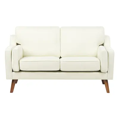 2 Seater Fabric Sofa Off-White LOKKA