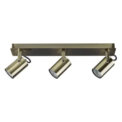 3 Light Spotlight KLIP Adjustable Metal Brass