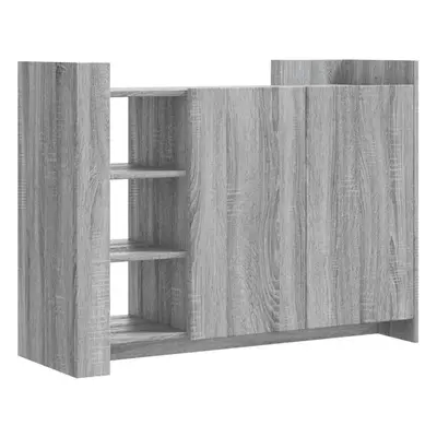 (grey sonoma) vidaXL Sideboard Storage Cupboard Cabinet Highboard Sonoma Oak Engineered Wood