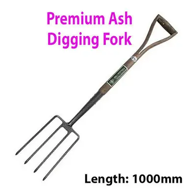 PREMIUM Stainless Steel 1000mm Digging Prong Fork YD Handle Garden Muck Tool