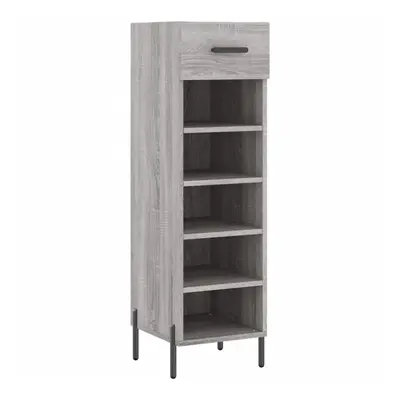 (grey sonoma) vidaXL Shoe Cabinet Shoe Storage Shelf Shoe Rack Grey Sonoma Engineered Wood