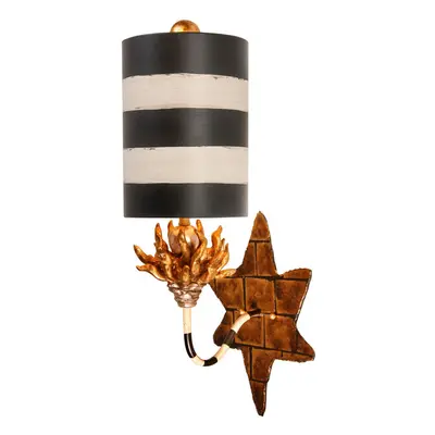 Wall Light Sconce Black White and Gold LED E27 60W Bulb