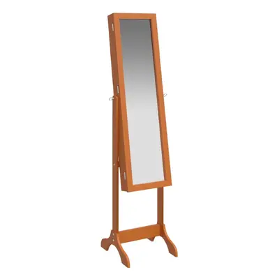 (brown) vidaXL Free-Standing Mirror Makeup Mirror Bedroom Full Length Vanity Mirror