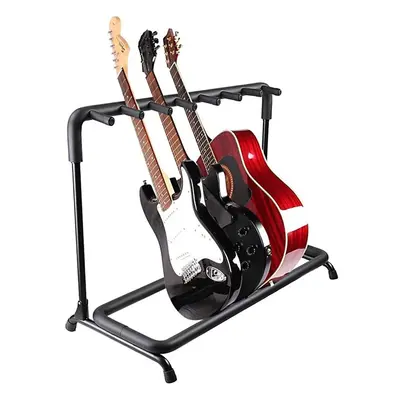 (A) Multi Guitar Stand Holder Foldable Universal Display Rack for Classical Acoustic, Electric, 