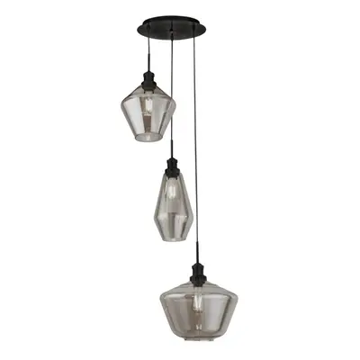 Searchlight MIA - Light Cluster Drop Ceiling Pendant Smoked Glass