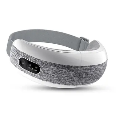 (Grey) Bluetooth Music Eye Massager Smart Modes Compress Kneading