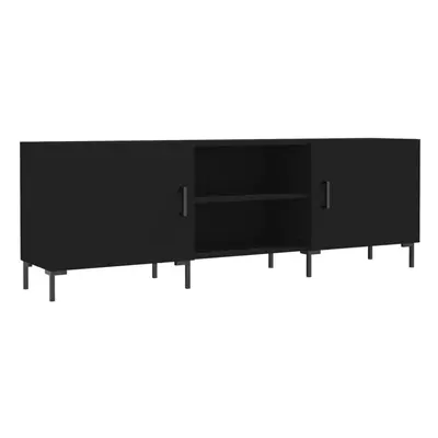 (black) vidaXL TV Cabinet TV Console Sideboard Media Console White Engineered Wood