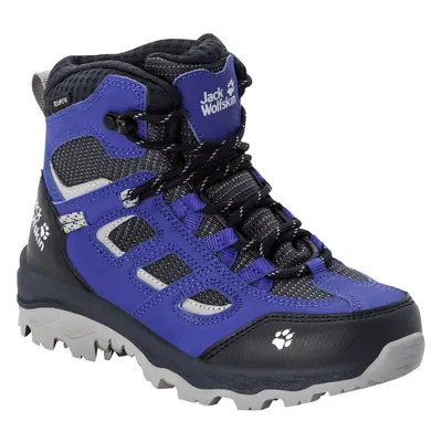 (12K UK, Dark Blue) Jack Wolfskin Kids Vojo Texapore Mid Rise Waterproof Walking Hiking Boots