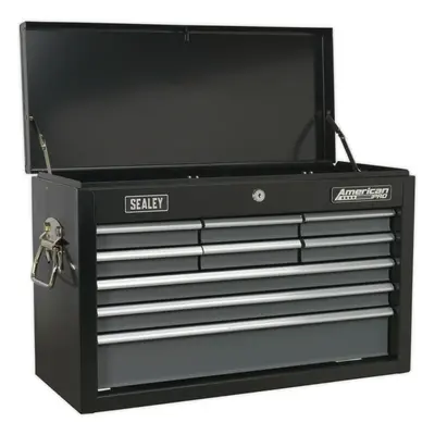 600 x x 380mm BLACK Drawer Topchest Tool Chest Storage Unit - High Gloss