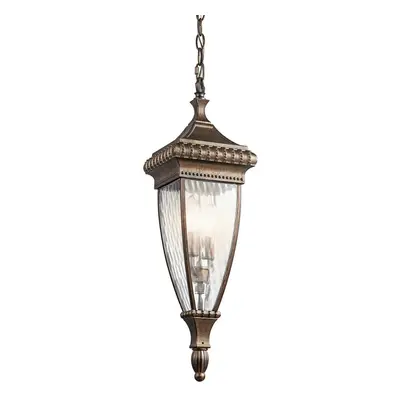 IP23 Bulb Chain Lantern Light Brushed Bronze LED E14 60W