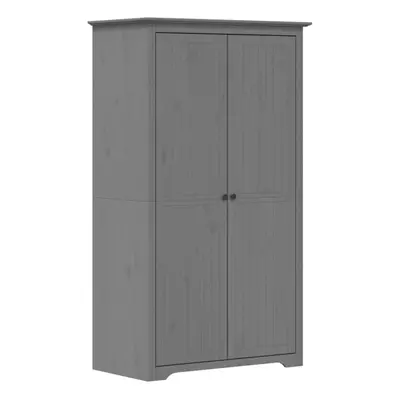 (grey, x x 176.5 cm) vidaXL Wardrobe Closet Clothes Storage Organiser Room Armoire Solid Wood Pi