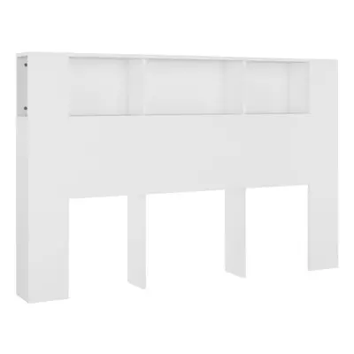 (white) vidaXL Headboard Cabinet Bed Headboard Home Indoor Furniture Multi Colours