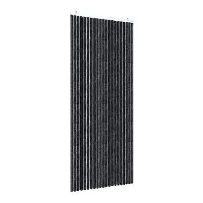 vidaXL Fly Curtain Door Curtain Fly Screen Anthracite 100x200 cm Chenille