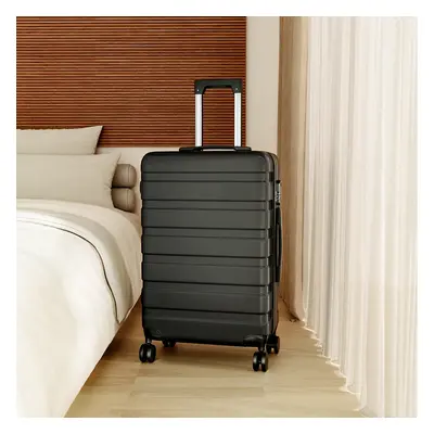 (Black) Hardshell Rolling Luggage Trolley Travel Case, 28"