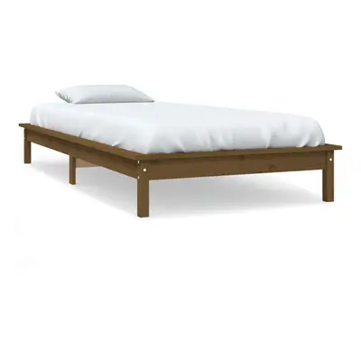 (honey brown, x cm) vidaXL Solid Wood Pine Bed Frame Wooden Bedstead Bed Base Multi Colours/Size