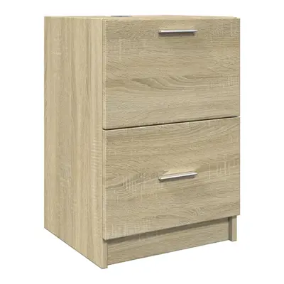 vidaXL Sink Cabinet Vanity Unit Storage Cupboard Sonoma Oak Engineered Wood