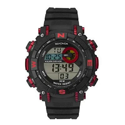 SEKONDA Unisex Adult Digital Watch with Plastic Strap 1525E.05