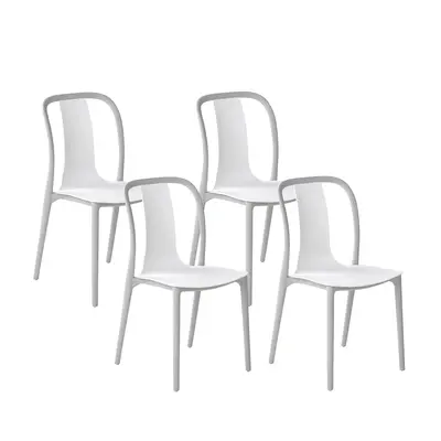 Set of Garden Chairs SPEZIA White