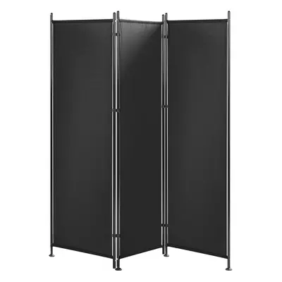 3 Panel Room Divider NARNI Black