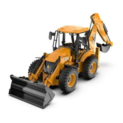 2.4G 11CH RC Excavator JCB Backhoe Loader Light Sound Construction Truck Vehicles Models