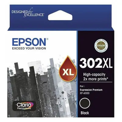 GENUINE Original Epson 302XL Black Ink Cartridge Toner Claria Premium T01X192