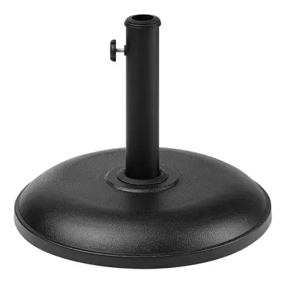 Round Parasol Base Concrete Black