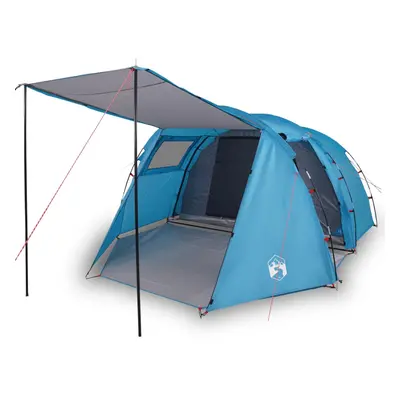 vidaXL Camping Tent Persons Dome Tent Lightweight Tent Blue 185T Taffeta