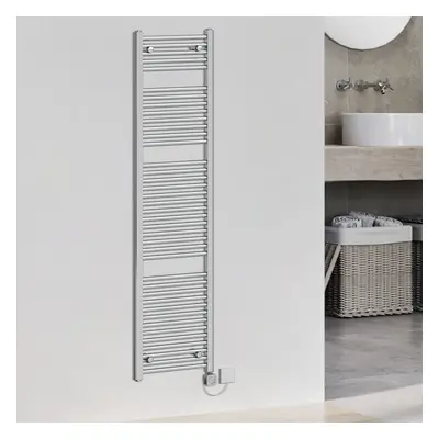 (1800x450mm, Chrome) WarmeHaus Electric Heated Towel Rail Straight Thermostatic Bathroom Towel R