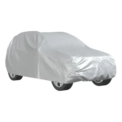 vidaXL Car Cover for SUV with Buckle Straps Full Waterproof Silver PEVA