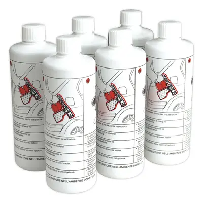 6 PACK Shot Blasting Sand Bottles - Recirculating Sandblasting Cabinet Abrasive