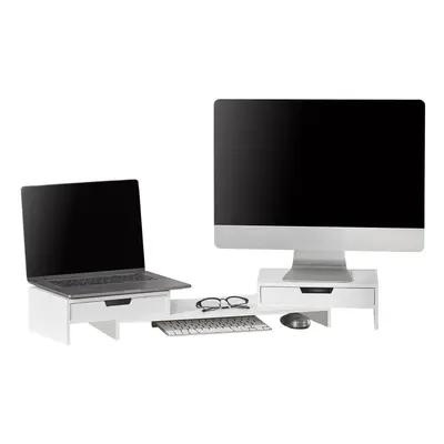 SoBuy BBF04-W, Drawers Computer Screen Monitor Stand Desk Organizer