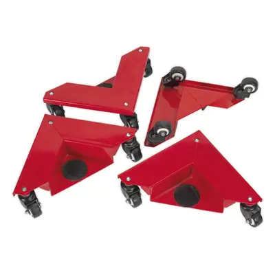 Set of Heavy Duty Corner Transport Dollies - 150kg Weight Limit - Castors