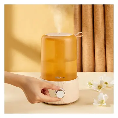 (Orange) 1L Air Humidifier Essential Oil Diffuser Mist Maker 88mm Large Diameter Water Shortage 