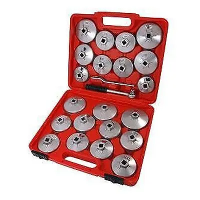 23pc Pro Oil Filter Wrench Set Cup Type Aluminium Socket Removal Neilsen CT2967