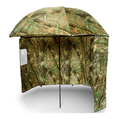 45" Camo Brolly With Zip On Side Sheet / Skirt Fishing Umbrella